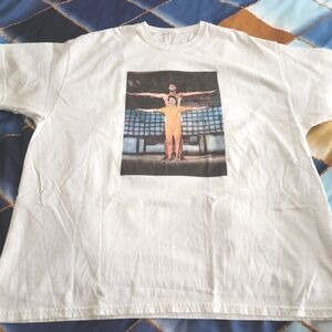 Bruce Lee & Kareem Abdul Jabbar Graphic T-Shirt with Artistic Print Size Xxl